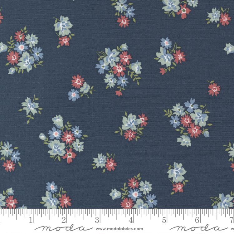 Sunnyside Fresh Cuts Navy | Camille Roskelley | Moda Fabrics | 55288 13 | Sold in 1/2 Yd