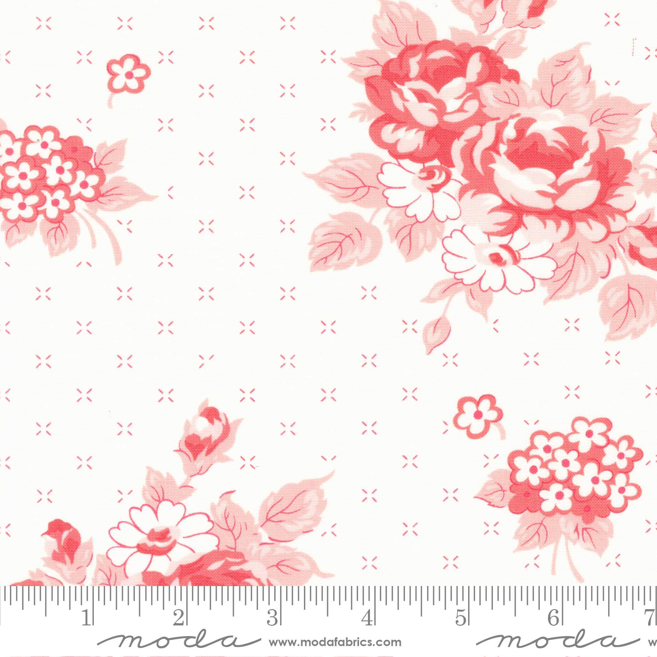 Lighthearted Rosy Cream Pink | Camille Roskelley | Moda Fabrics | 55290 31 | Sold in 1/2 Yd