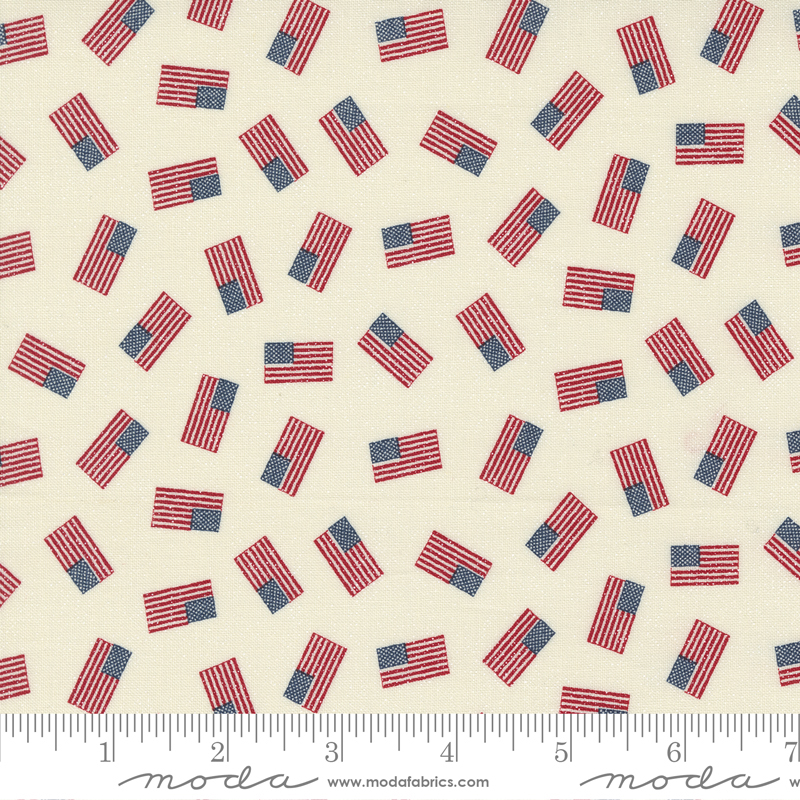 Stateside Flag Vanilla | Sweetwater | Moda Fabrics | 55612 11 | Sold in 1/2 Yd