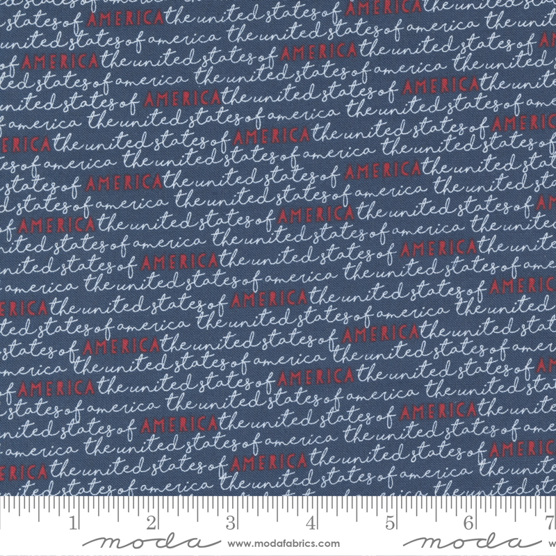 Stateside America Navy | Sweetwater | Moda Fabrics | 55613 23 | Sold in 1/2 Yd