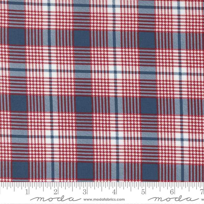 Stateside Plaid Navy | Sweetwater | Moda Fabrics | 55614 13 | Sold in 1/2 Yd