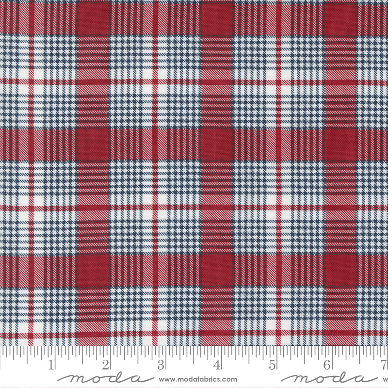 Stateside Plaid Apple Red | Sweetwater | Moda Fabrics | 55614 14 | Sold in 1/2 Yd