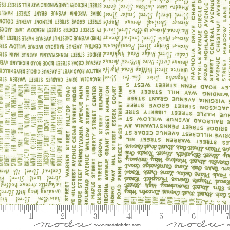 Main Street In The News Vanilla Grass | Sweetwater | Moda Fabrics | 55641 13 | Sold in 1/2 Yd