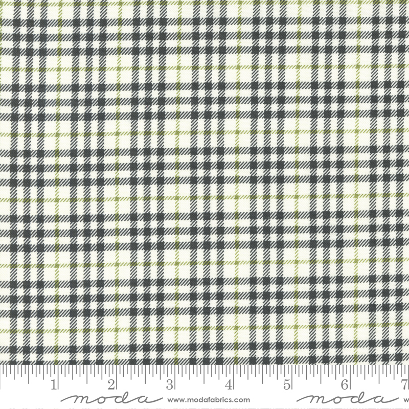 Main Street Picnic Plaid Vanilla Black | Sweetwater | Moda Fabrics | 55644 15 | Sold in 1/2 Yd