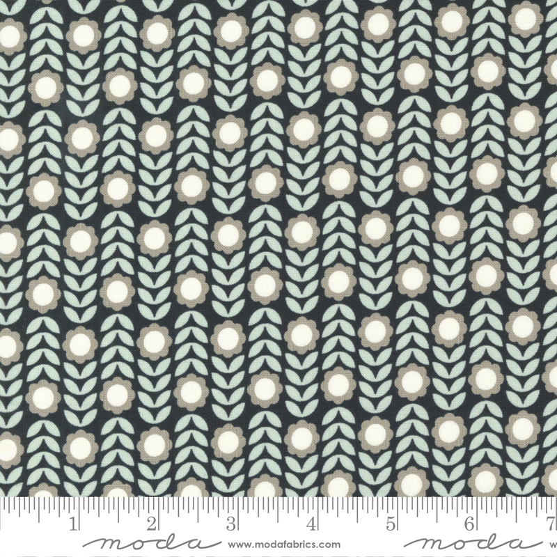 Main Street Flower Shop Black | Sweetwater | Moda Fabrics | 55646 15 | Sold in 1/2 Yd