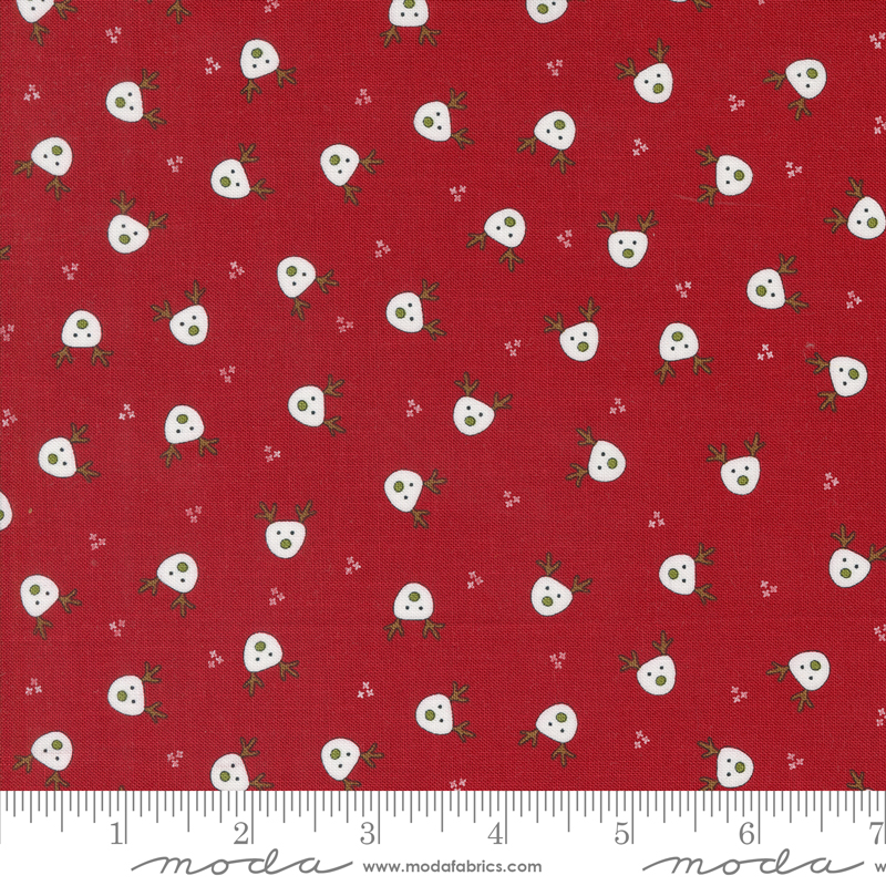 On Dasher Dasher Red | Sweetwater | Moda Fabrics | 55661 12 | Sold in 1/2 Yd