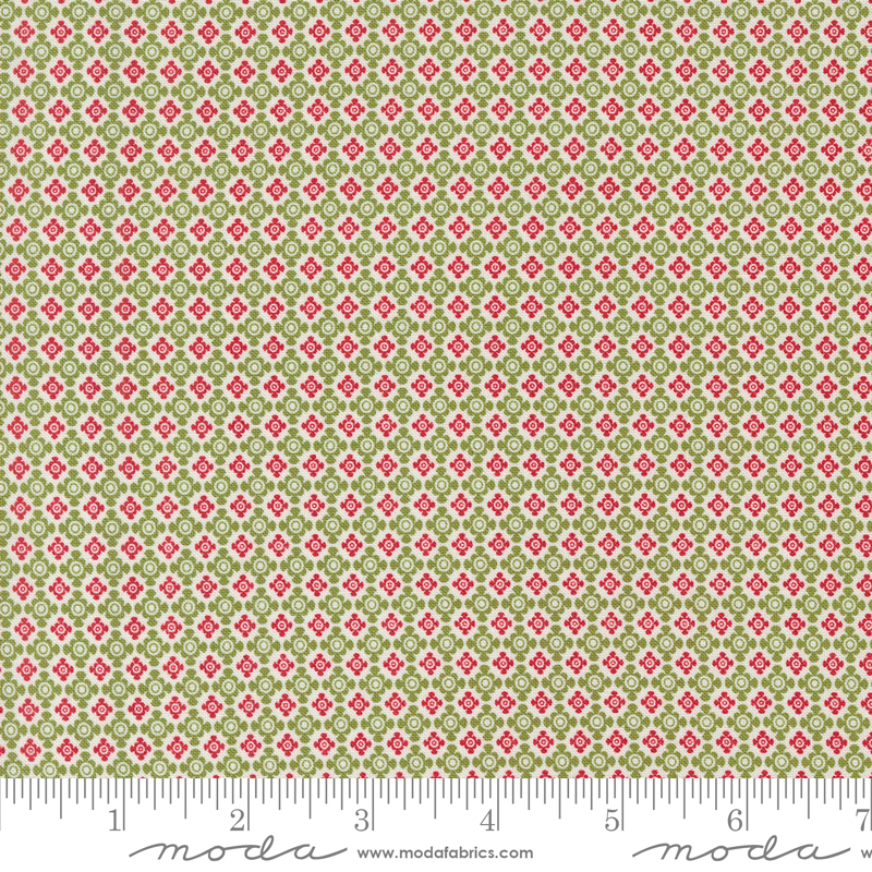 On Dasher Reindeer Candy Pine | Sweetwater | Moda Fabrics | 55662 13 | Sold in 1/2 Yd