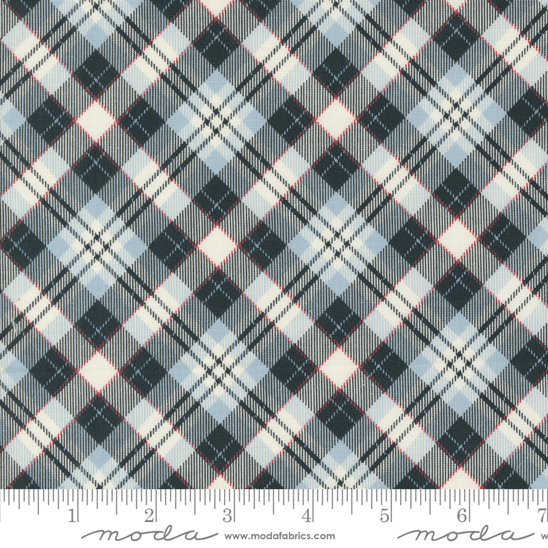 On Dasher Plaid Frost | Sweetwater | Moda Fabrics | 55664 24 | Sold in 1/2 Yd
