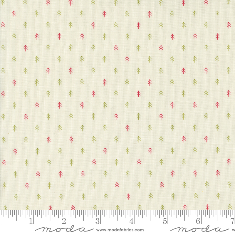 On Dasher Tiny Trees Vanilla | Sweetwater | Moda Fabrics | 55668 11 | Sold in 1/2 Yd