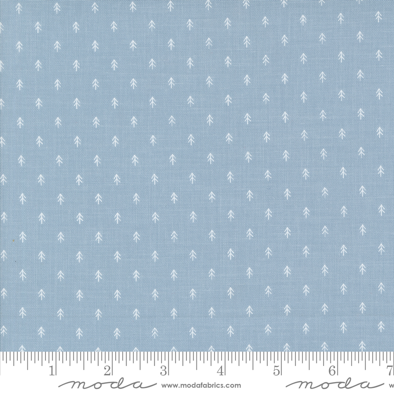 On Dasher Tiny Trees Frost | Sweetwater | Moda Fabrics | 55668 14 | Sold in 1/2 Yd