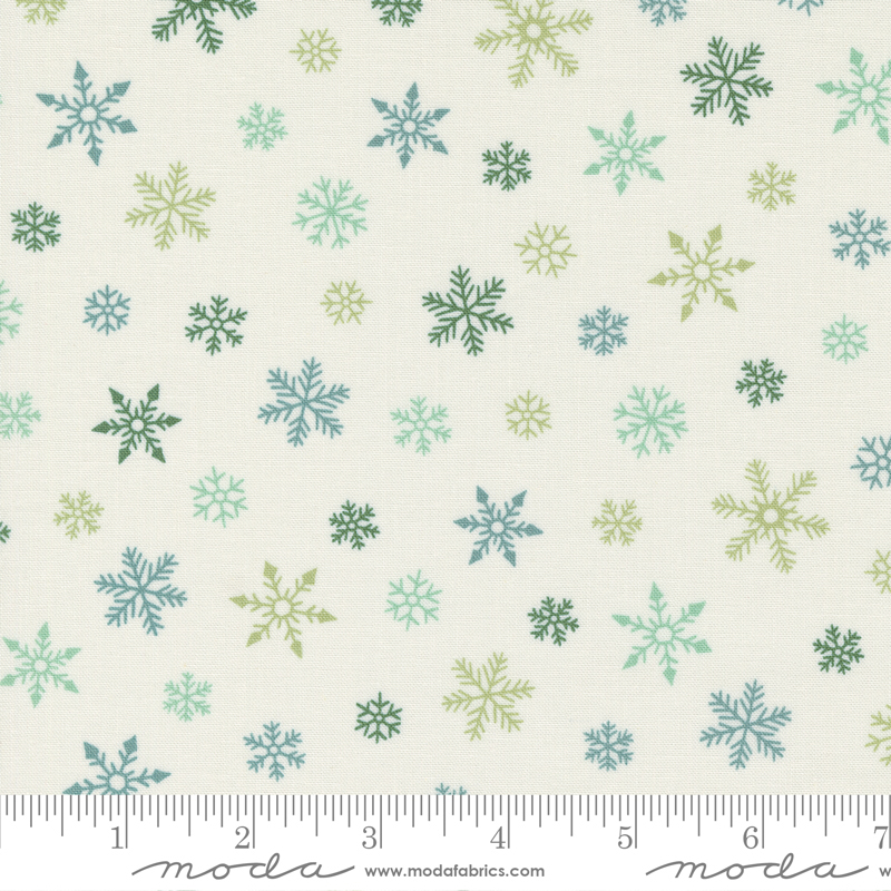 Holidays At Home Snowflakes All Over Snowy White | Deb Strain | Moda Fabrics | 56077 21 | Sold in 1/2 Yd