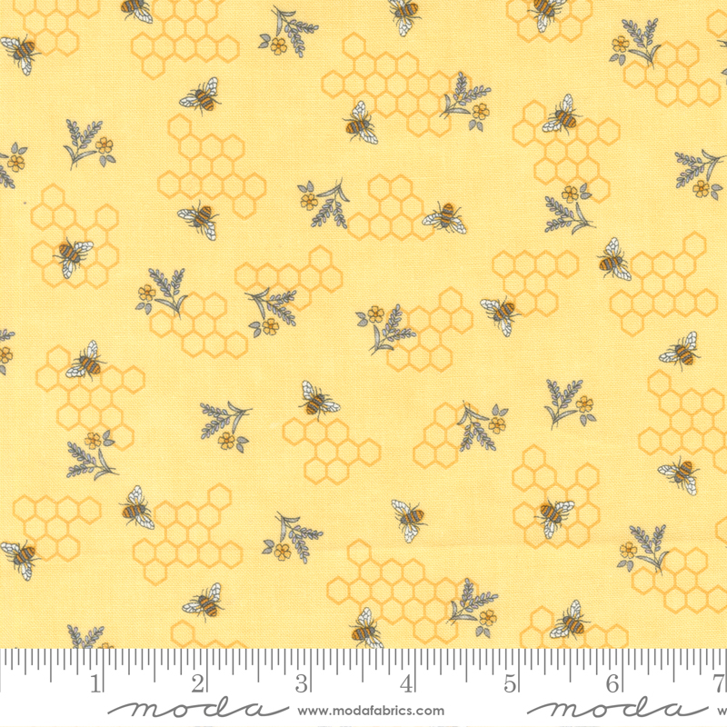 Honey Lavender Bee and Lavender Honey | Deb Strain | Moda Fabrics | 56087 12 | Sold in 1/2 Yd