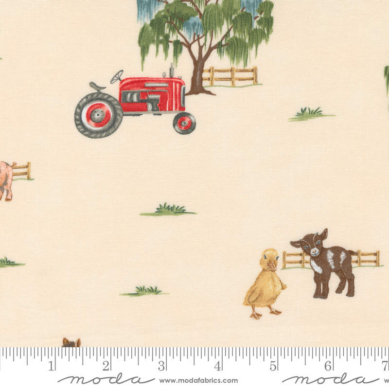 Willows Farm Farm All Over Blush | Deb Strain | Moda Fabrics | 56100 20 | Sold in 1/2 Yd