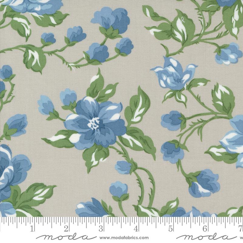 Shoreline Main Print Grey | Camille Roskelley | Moda Fabrics | 55300 16 | Sold in 1/2 Yd