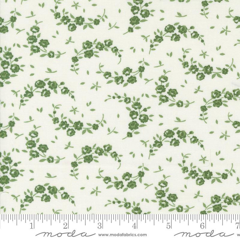 Shoreline Summer Cream Green | Camille Roskelley | Moda Fabrics | 55308 25 | Sold in 1/2 Yd