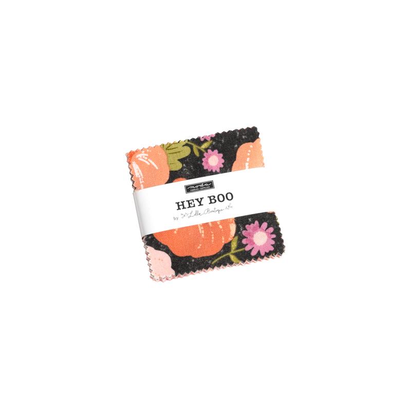 Hey Boo Mini Charm Pack | Lella Boutique | Moda Fabrics | 5210MC | Sold As A Bundle