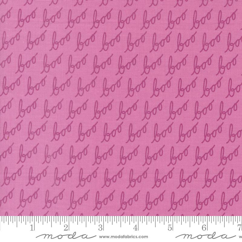 Hey Boo Boo Words Purple Haze | Lella Boutique | Moda Fabrics | 5212 15 | Sold in 1/2 Yd