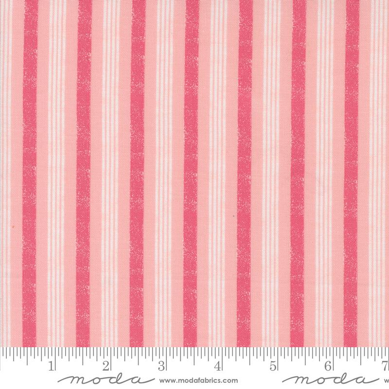 Hey Boo Bougie Stripes Bubble Gum Pink | Lella Boutique | Moda Fabrics | 5214 13 | Sold in 1/2 Yds