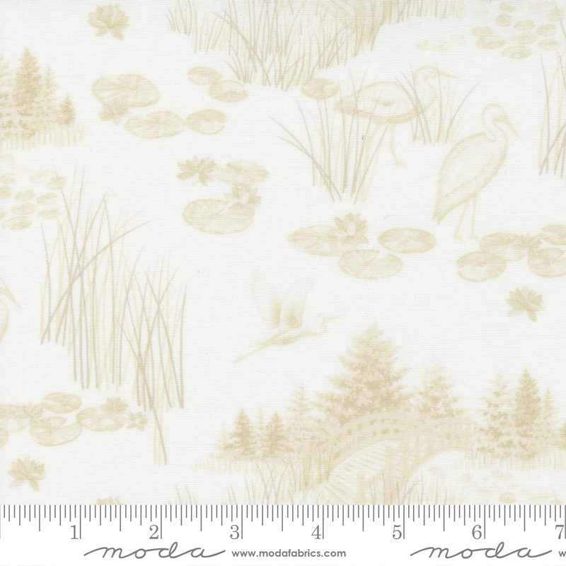 Watermarks Toile Lily | Holly Taylor | Moda Fabrics | 6913 21 | Sold in 1/2 Yd