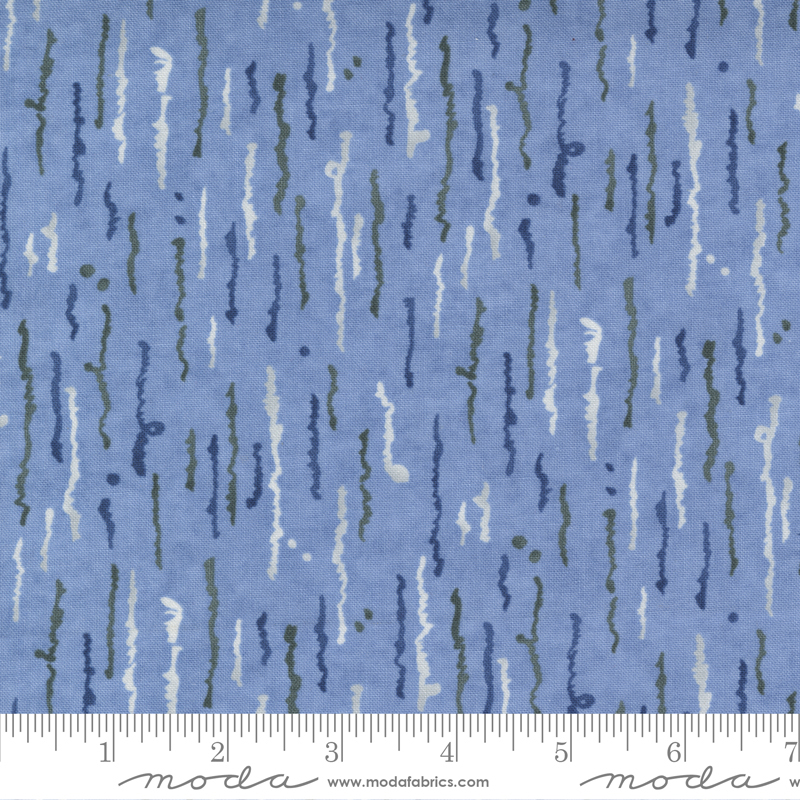 Watermarks Drizzle Sky | Holly Taylor | Moda Fabrics | 6918 13 | Sold in 1/2 Yd