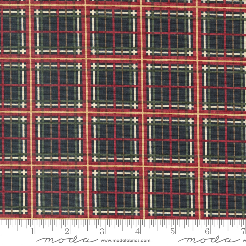 Shoppes On Main Plaid Charcoal | Holly Taylor | Moda Fabrics | 6924 17 | Sold in 1/2 Yd