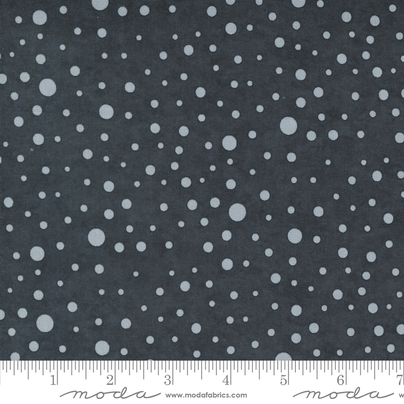 Silhouettes Multi Dots Charcoal | Holly Taylor | Moda Fabrics | 6935 15 | Sold in 1/2 Yd