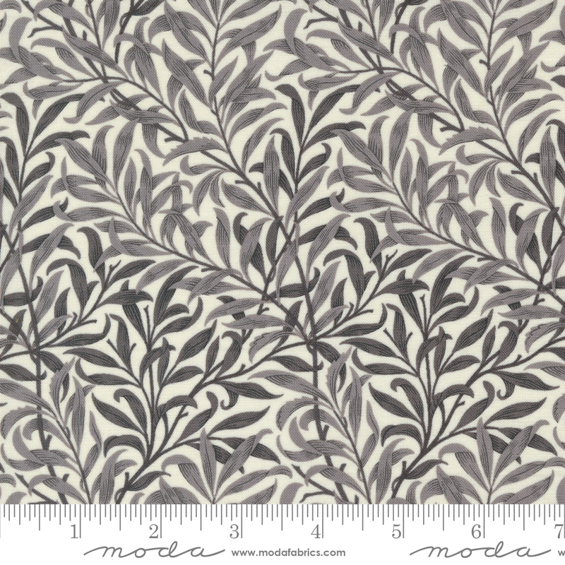 Ebony Suite Best of Morris Willow Boughs Dove | Barbara Brackman | Moda Fabrics | 8385 12 | Sold in 1/2 Yd