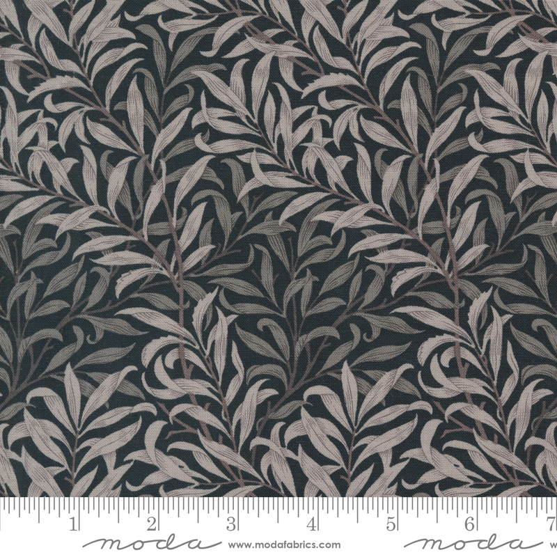 Ebony Suite Best of Morris Willow Boughs Ebony | Barbara Brackman | Moda Fabrics | 8385 17 | Sold in 1/2 Yd