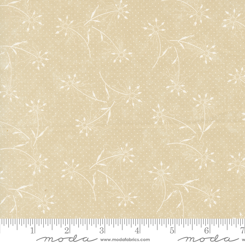 Blackbirds Nest Dandelion Tan Tonal | Kansas Troubles Quilters | Moda Fabrics | 9750 21 | Sold in 1/2 Yd