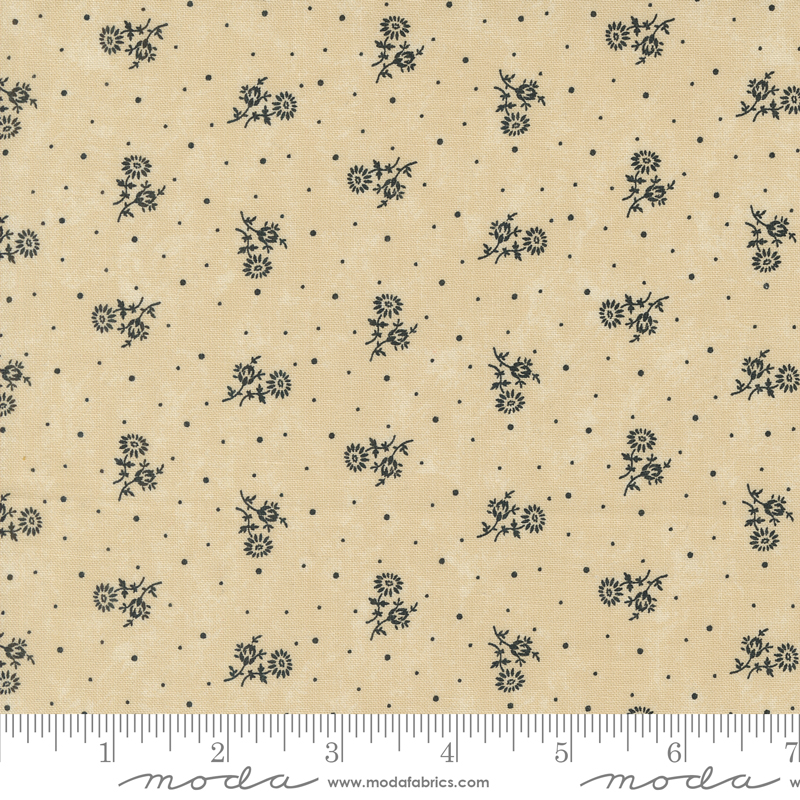 Blackbirds Nest Thistle Tan | Kansas Troubles Quilters | Moda Fabrics | 9751 11 | Sold in 1/2 Yd