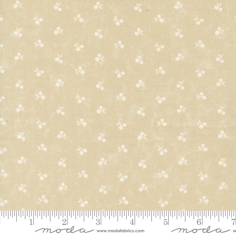 Blackbirds Nest Petite Petals Tan Tonal | Kansas Troubles Quilters | Moda Fabrics | 9755 21 | Sold in 1/2 Yd