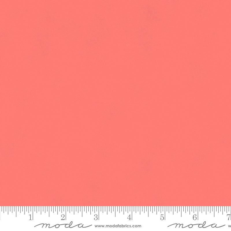 SALMON Bella Solid | Bella Solids | Moda Fabrics | 9900 444 | Sold in 1/2 Yds