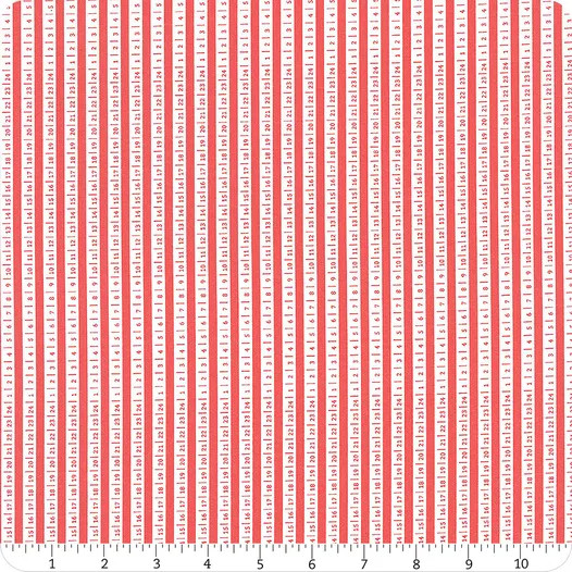 Beautiful Day Scarlet Ticker Tape Yardage | Corey Yoder | Moda Fabrics | 29135 21 | Sold in 1/2 Yds