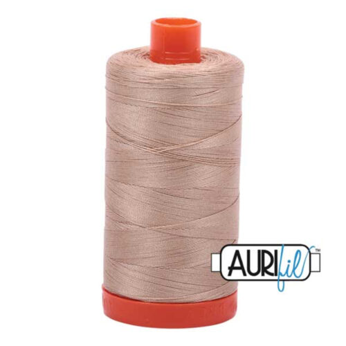 Beige | Aurifil Cotton Mako Thread | 50wt 1300m MK50-2314