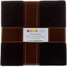 Kona Cotton Ten Square Black Colorstory | Robert Kaufman | Robert Kaufman Fabrics | TEN-144-42 | Sold As A Bundle