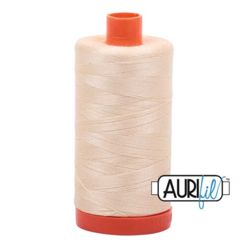 Butter | Aurifil Cotton Mako Thread | 50wt 1300m MK50-2123