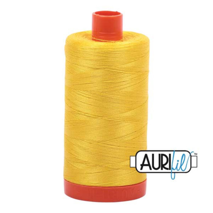 Canary | Aurifil Cotton Mako Thread | 50wt 1300m MK50-2120