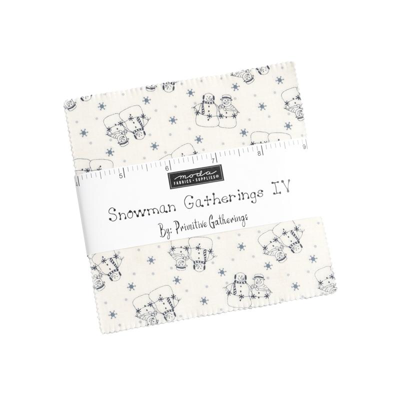 Snowman Gatherings IV Charm Pack | Primitive Gatherings | Moda Fabrics | 49250PP | Sold As A Bundle