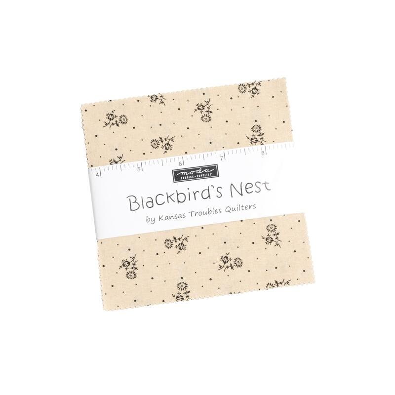 Blackbird's Nest Charm Pack | Kansas Troubles Quilters | Moda Fabrics | 9750PP | Sold as a Bundle