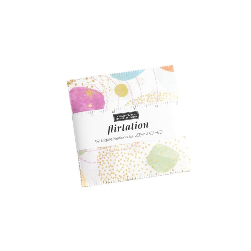 Flirtation Charm Pack | Zen Chic | Moda Fabrics | 1830PP | Sold As A Bundle