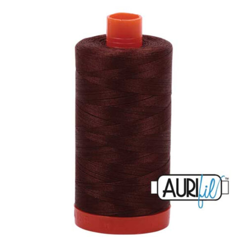 Chocolate | Aurifil Cotton Mako Thread | 50wt 1300m MK50-2360