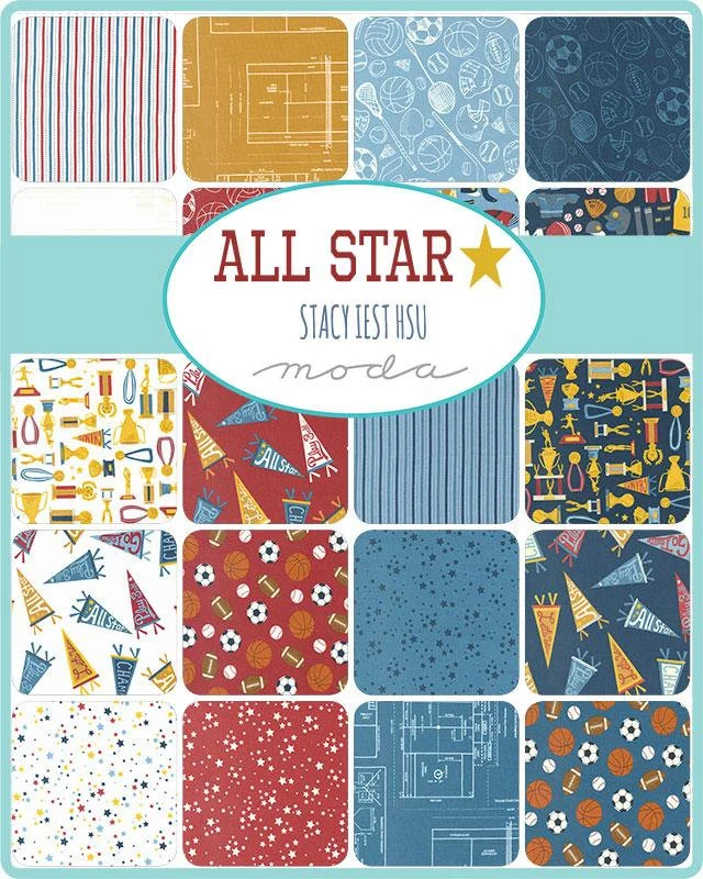 All Stars Charm Pack | Stacy Iest Hsu | Moda Fabrics | 20850PP | Sold As A Bundle