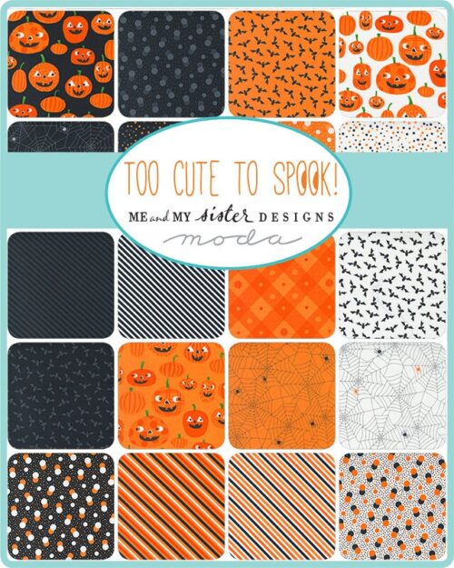 Too Cute To Spook Mini Charm Pack | Me and My Sister Designs | Moda Fabrics | 22420MC | Sold As A Bundle