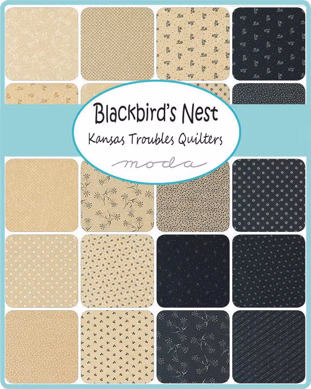 Blackbird's Nest Jelly Roll | Kansas Troubles Quilters | Moda Fabrics | 9750JR | Sold As A Bundle