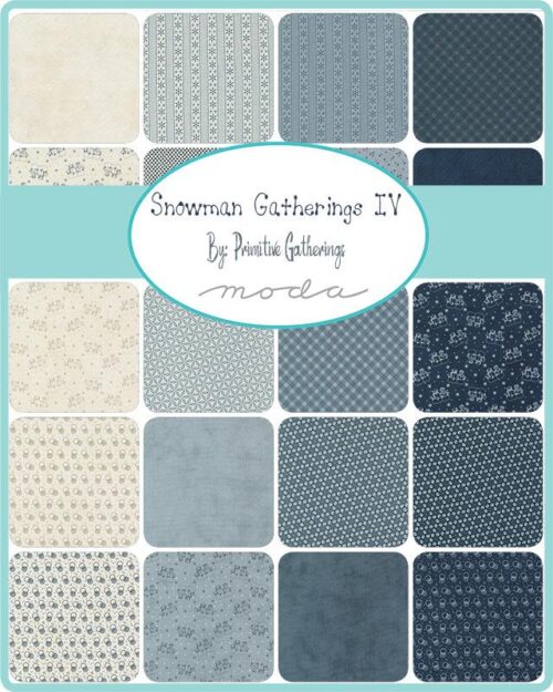 Snowman Gatherings IV Mini Charm Pack | Primitive Gatherings | Moda Fabrics | 49250MC | Sold As A Bundle