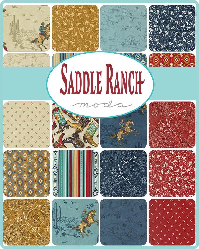 Saddle Ranch Mini Charm Pack | Moda | Moda Fabrics | 33790MC | Sold As A Bundle