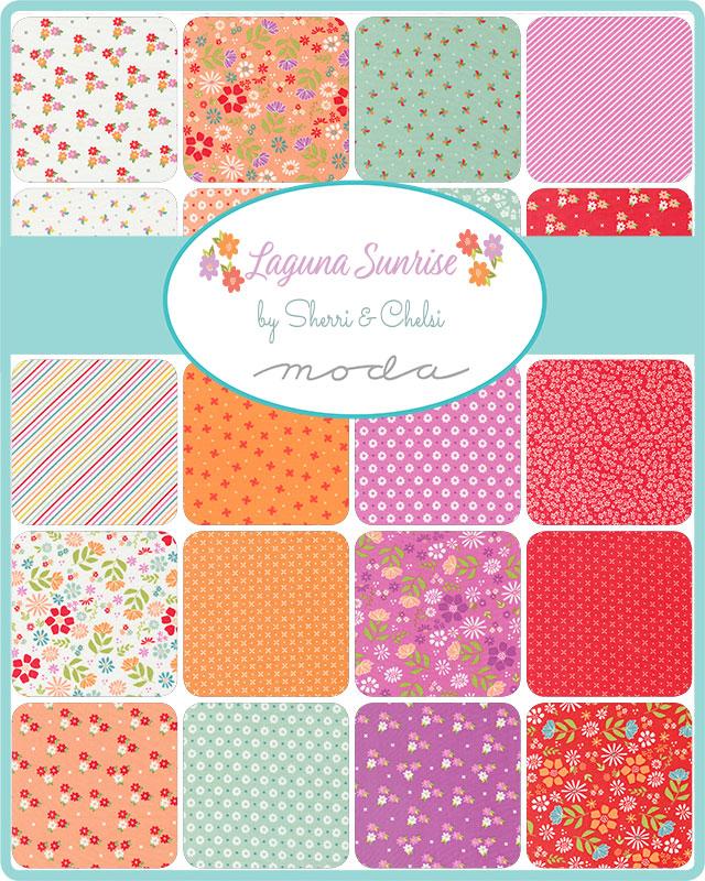 Laguna Sunrise Layer Cake | Sherri and Chelsi | Moda Fabrics | 37680LC | Sold As A Bundle