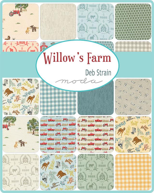 Willow's Farm Mini Charm Pack | Deb Strain | Moda Fabrics | 56100MC | Sold as a Bundle