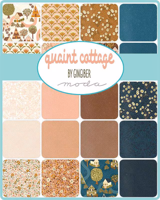 Quaint Cottage Layer Cake | Gingiber | Moda Fabrics | 48370LC | Sold As A Bundle
