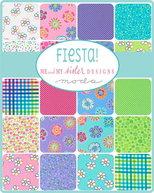 Fiesta Mini Charm Pack | Me and My Sister Designs | Moda Fabrics | 22470MC | Sold As A Bundle